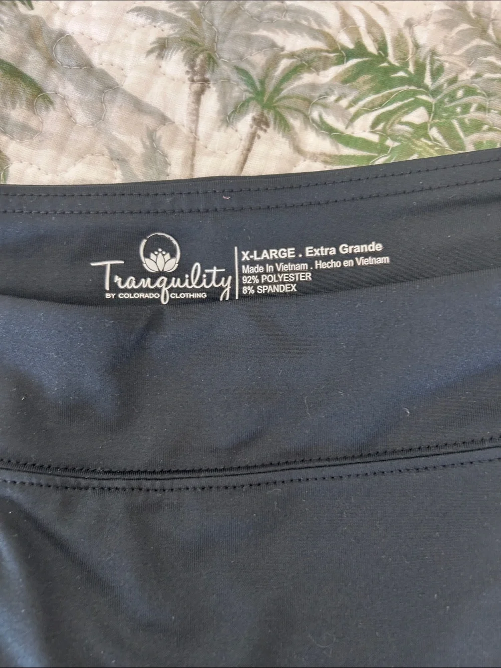 Tranquility by Colorado Clothing Black Swim Skort with built in short